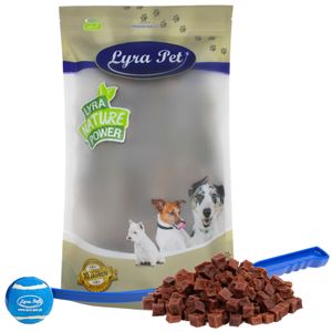 5 kg Lyra Pet® Rindfleischwürfel + Ballschleuder
