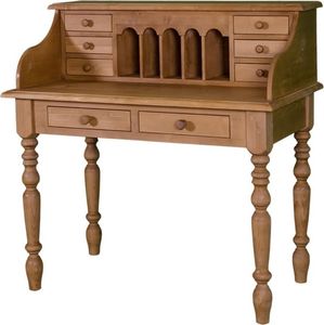 Casa Padrino Schreibtisch im Landhausstil in braun 109 x 60 x H. 110 cm - Landhausstil Kollektion