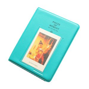 64 Taschen Einfügen Typ Memorial Fotoalbum für Polaroid Fujifilm Instax Mini-Blau