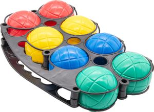 Boule Boulekugeln Boccia Kugel Tragekorb Boule-Set Boules Petanque Spiel 10 tlg