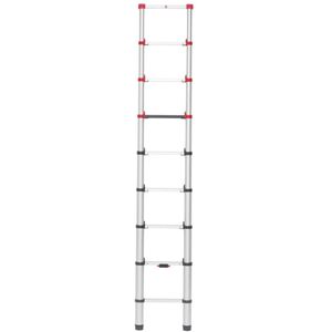 Hailo T80 FlexLine, Aluminium Sicherheits-Teleskopleiter, 9 Sprossen