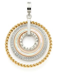 Leonardo 021639 Damen Charms Geometria Clip&Mix Edelstahl Tricolor