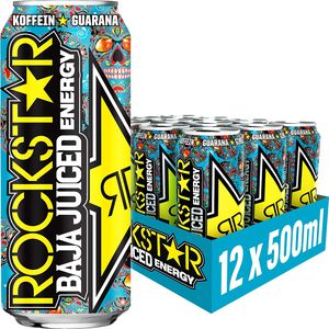Rockstar Energy Drink Baja Juiced El Mango 12x 500ml inkl. Pfand Einweg