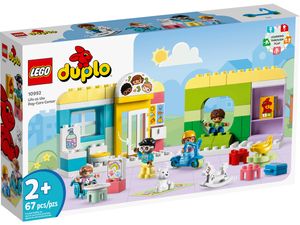 LEGO 10992 DUPLO Spielspaß in der Kita, Lern-Spielzeug für Kleinkinder ab 2 Jahren, Set mit Bausteinen und 4 Figuren inkl. Vorschullehrerin