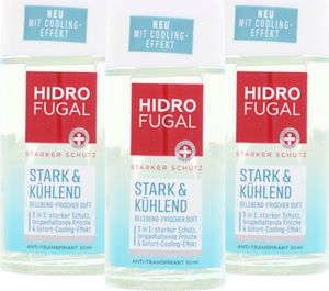 3 x Hidrofugal Deo Stark + Kühlend Roll On Anti Transpirant Cooling Effekt je 50 ml Erfrischt & Schützt 3 x Hidrofugal Deo Stark + Kühlend Roll On Anti Transpirant Cooling Effekt je 50 ml Erfrischt & Schützt