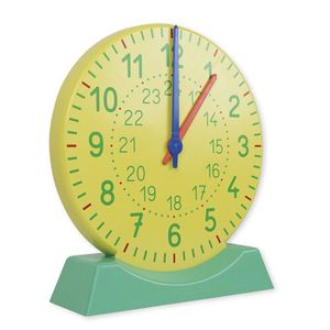 TimeTEX Demo-Lern-Uhr mit Standfuß, 1-24, 27 cm ø