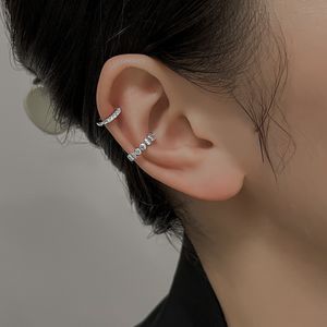 1 Stück Ohrclip, nicht durchdringend, glänzend, dekorativ, attraktiver All-Match-Schmuck, Geschenk, Kreis, Damenmode, Muschel-Ohrstulpe-Ohrring für Dating