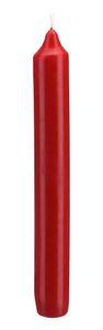 Wiedemann Kerzen Leuchterkerzen Rot 185 x Ø 21 mm, 10 Stück, rußarm, tropffrei, hochwertiger Docht