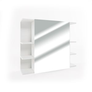 Kúpeľňová zrkadlová skrinka Livinity® Fynn, 80 x 64 cm, biela