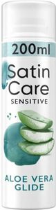 Gillette Satin Care Intimpflege Rasiergel Damen (200 ml), Gel Aloe Vera, Geschenk für Frauen