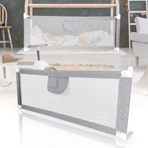 Lospitch Bettgitter Rausfallschutz 200 cm x 80 cm einfache Montage stabile Konstruktion Kleinkinder Schlafzimmerzubehör für Jungen und Mädchen