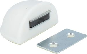 Bodentürstopper Türfeststeller in Braun oder Weiß Feststeller Türmagnet Bodenmagnet Magnet Weiß