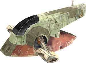 Revell 3D Bausatz The Mandalorian: BOBA FETTS STARFIGHTER, Kartonmodellbausatz, Kampfschiff, 130 Teile, ab 8 Jahre, 00320