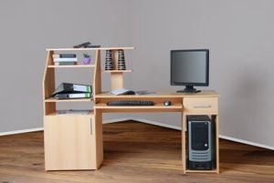 Bürotisch Computertisch Schreibtisch PC-Tisch buche
