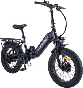 Nakxus 20F213 Damen und Herren E-Bike Klapprad Pedelec mit 20 Zoll Fat Tire, 250W 80N.m Motor 36V Li-ion Akku für Lange Reichweite