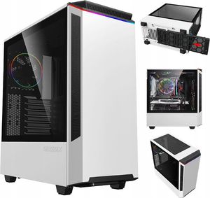 COIL PC skriňa, Paladin T801,Mid-Tower ATX, tvrdené sklo, ARGB 12cm dúhový ventilátor, biela