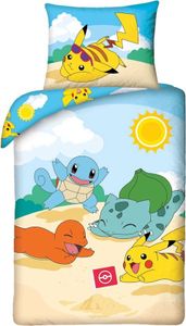 HALANTEX Obliečky Pokémon pláž  Bavlna, 140/200, 70/90 cm