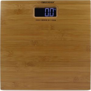 Elektronische Personenwaage Bis Zu 180Kg Bambus Retro Digital