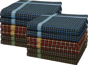 Betz 12 Stück Herren Stoff Taschentücher Set LUX 1 Größe 40x40cm 100% Baumwolle Farbe - LUX 1 - Dessin 12 Betz 12 Stück Herren Stoff Taschentücher Set LUX 1 Größe 40x40cm 100% Baumwolle Farbe - LUX 1 - Dessin 12