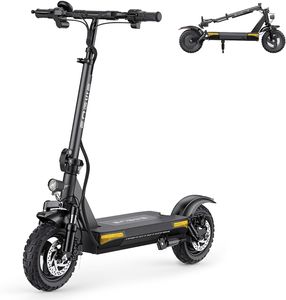 ENGWE S6 E Scooter Faltbar Elektroscooter,48V 15.6AH Batterie, 60 km Reichweite,10''x2.75'' Tubeless Tyres, Multi Suspension, LED Display, Urban Foldable Mobility Scooter