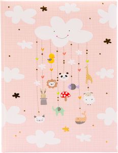 Goldbuch Babytagebuch, Little Mobile, 21 x 28 cm, 44 illustrierte Seiten, Kunstdruck laminiert, Rosa