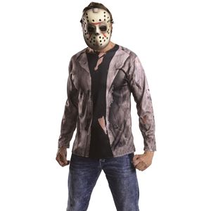 Jason Voorhees Kostüm Set (Shirt und Maske) Halloween Freitag der 13. Party