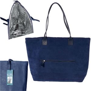 Kühltasche Thermotasche Einkaufstasche Isoliertasche Tragbare Picknicktasche für Unterwegs BBQ Camping Picknick, für den Außenbereich 15 L Marineblau
