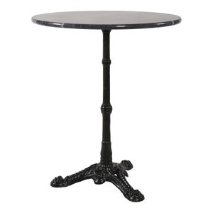 Bistrotisch Cafe Tisch Gastro Balkontisch Gartentisch Marmor 60x73 cm grau