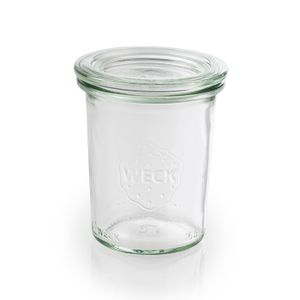 APS 12 Original WECK Gläser mit Deckel, Ø 6 cm, H: 8 cm, Mini-Sturzform mit Glasdeckel, Einmachglas, Dekoglas, Dessertglas,Vorratsglas, spülmaschinengeeignet, Volumen 160 ml