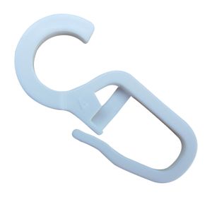 rewagi® 100x Gardinenhaken Weiß – Überklipshaken mit 10 mm Öse – Vorhanghaken