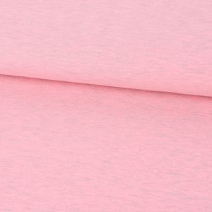 Baumwolljersey Jersey Melange rosa meliert 1,5m Breite