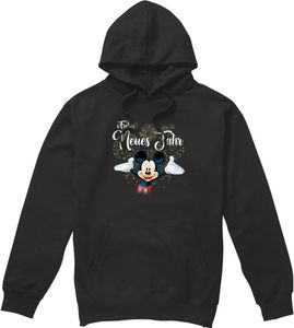 Disney - "German" Kapuzenpullover für Herren - Neujahr TV4671 (XL) (Schwarz)