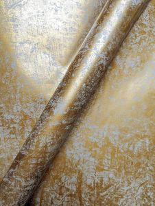 WALLCOVER Tapete Gold Grau Vliestapete Gold Metallic Effekt Glänzend Tapete Betonoptik Gold Taupe Marmoroptik Luxustapete Modern