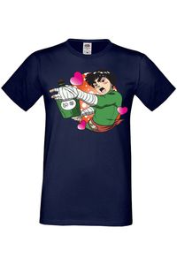 Rock Lee Herren T-shirt Comics Manga Japan Anime Animation Gift, M / Dunkelblau
