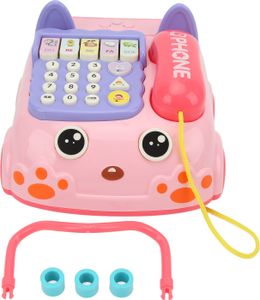 Baby -Telefon -Spielzeug -Cartoon Simuliertes Festnetzheline Frühschul Musik Lernen Sie Spielspielzeug für Kinder über 18 Monate