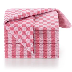 Blumtal 20er Set Geschirrhandtücher - Hochwertiges Handtücher Set, 100% Baumwolle, 50x70 cm, rot kariert, ® , geschirrtücher Baumwolle