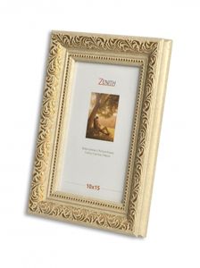 Victor antiker Bilderrahmen „Rubens“ beige Gold in 10x15 cm - Leiste: 30x20 mm - Echtglas - barock