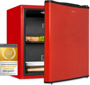 Exquisit Mini Kühlschrank KB05-V-151F rot | Kompakt | Nutzinhalt: 41 L | Temperaturregelung