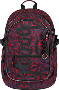 BAAGL Schulrucksack Core Red Polygon
