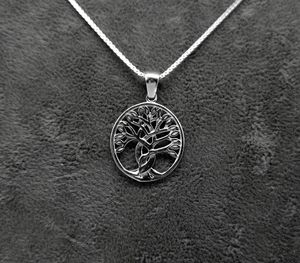 Silberkette Silber Kette 925 Silberkette Damen Halskette Lebensbaum Baum des Lebens 925 Silberkette und Lebensbaum Anhänger