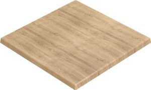 JAMAIKA | Bistro Außen Tischplatte | B:T 60 x 60 cm | Eiche | Quadratisch | Topalit Tischplatte