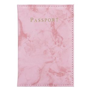 Cadorabo Reisepass Hülle und Karten Hülle aus Kunstleder in Rosa 2-teiliges Taschen Set