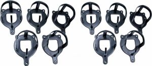 AMKA Trensenhalter Metall Set mit 10 Stück schwarz Trensenhaken AMKA Trensenhalter Metall Set mit 10 Stück schwarz Trensenhaken
