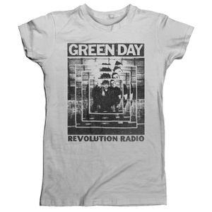 Green Day - "Power Shot" T-Shirt für Damen PH1700 (L) (Grau)
