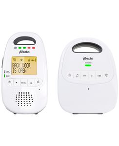 Alecto DBX-99 DECT Babyphone Raumüberwachung mit Fenster-/Türmagnet weiß