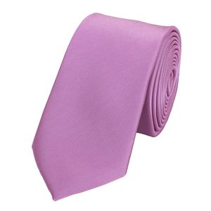 Schlips Krawatte Krawatten Binder 8cm pink rosa helles lila uni Fabio Farini