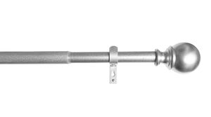 Ausziehbare Gardinenstange »Köln« 170-335 cm Silber Ø22/25 mm Komplettset zum sofortigen Montieren, 2021191