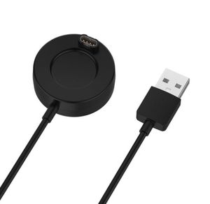 Case2go - Garmin Smartwatch USB-Ladestation - Passend für Instinct / Forerunner / Fenix USB-Kabel mit Dock - Kabel mit Dock - 1 Meter - Abs - Schwarz