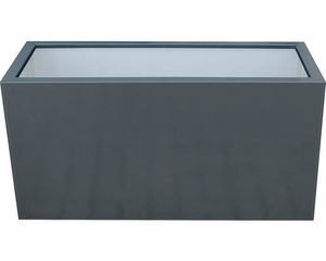 Palatino Exclusive Line Hochbeet / Pflanzkübel LOTTE aus verz. Stahl anthrazit 150 x 40, Höhe 50 cm, modular