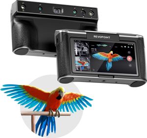 Revopoint MIRACO PRO: 3D skener se 180° flip screenem s přesností 0,02 mm, rychlé skenování při 15 fps, vhodný pro malé i velké objekty (32 GB)
